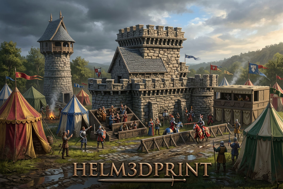 Castle Argent, nouvelle illustration réaliste et texturée dans l’esprit du Vieux Monde
