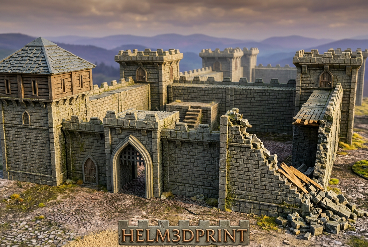 Classic Fortress, remparts et tours carrées
