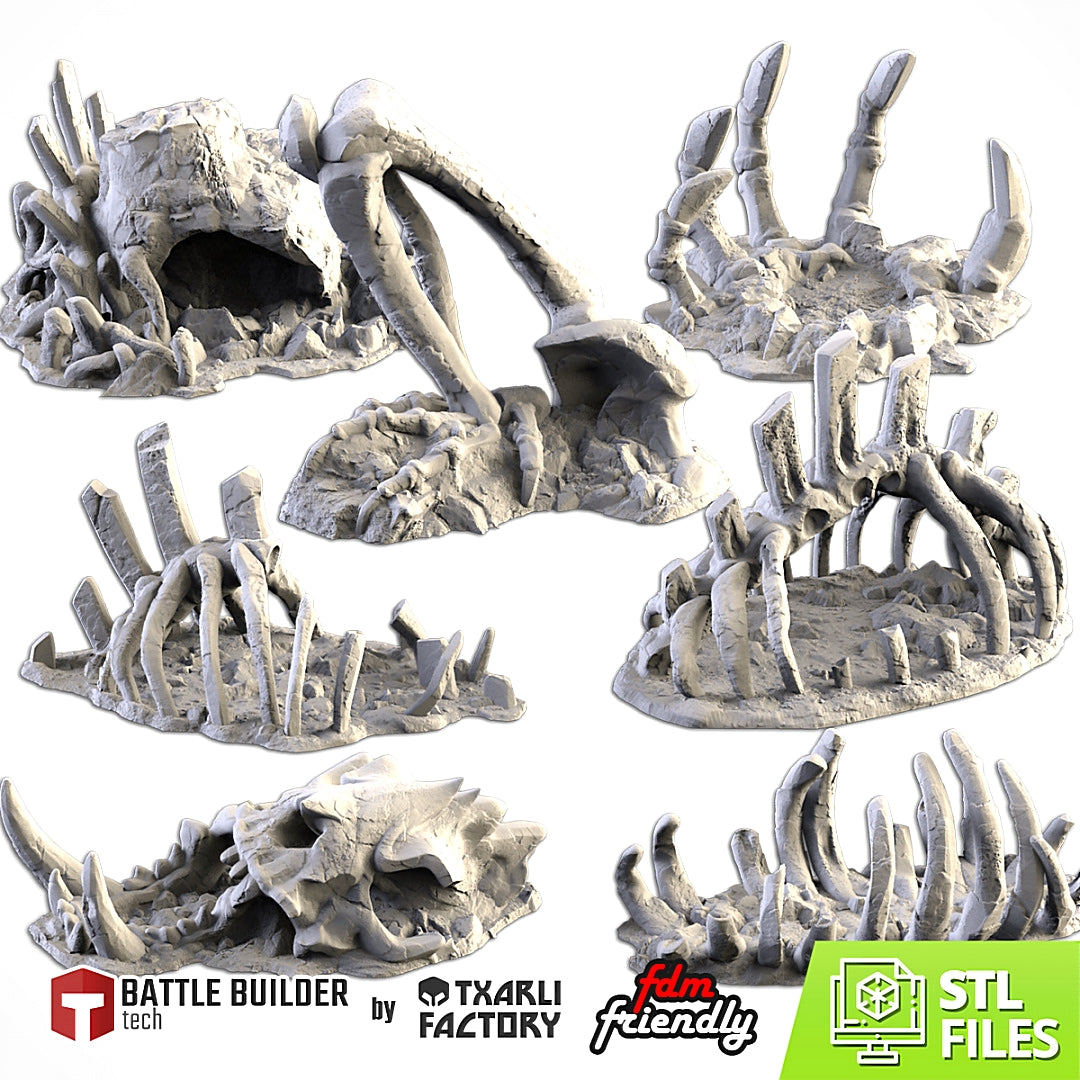 GIGANTIC BONES - FULL SET x7 ELEMENTS image 1