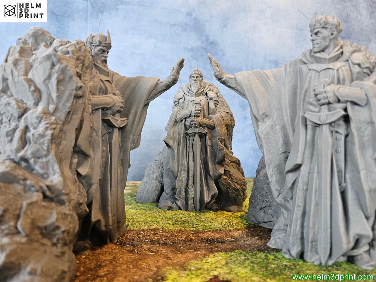 MIDDLE EARTH - PACK KING STATUES x3 image 0