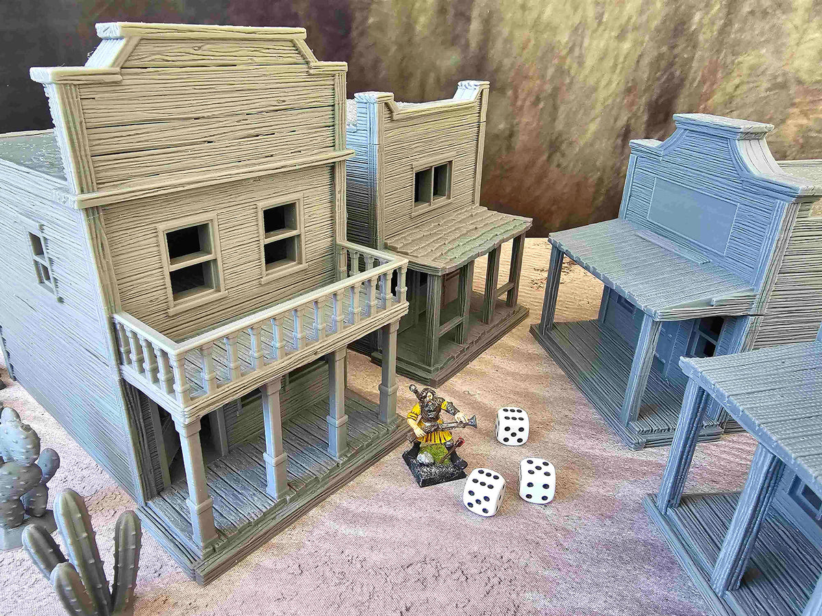 DREADWOOD - OLD WEST PACK BUILDINGS x4 image 0