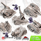DESTROYED TANKS - FULL SETx6 ELEMENTS image 1