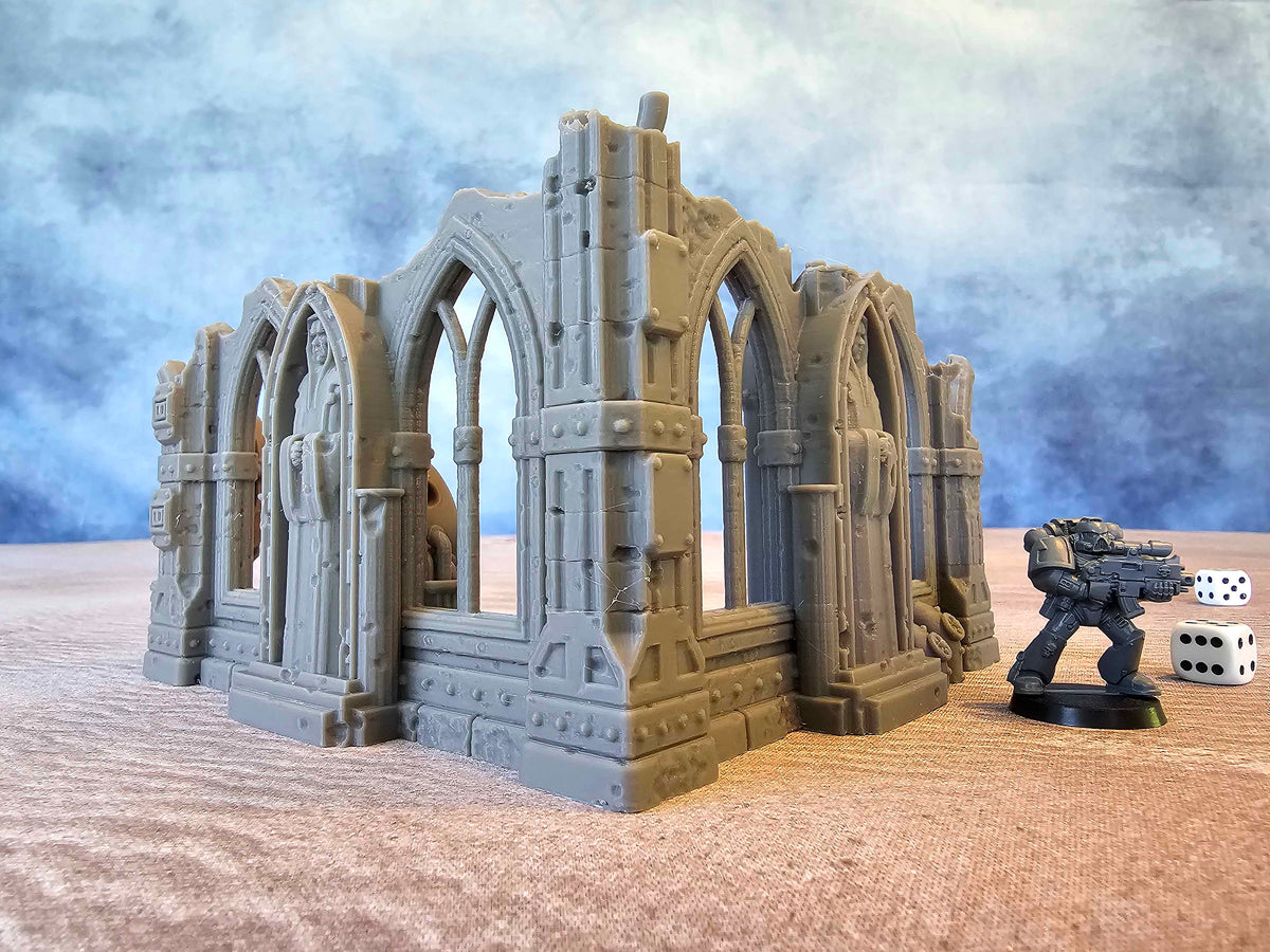 GOTHIC RUIN SCIFI - SIMPLE CORNER STATUE image 0