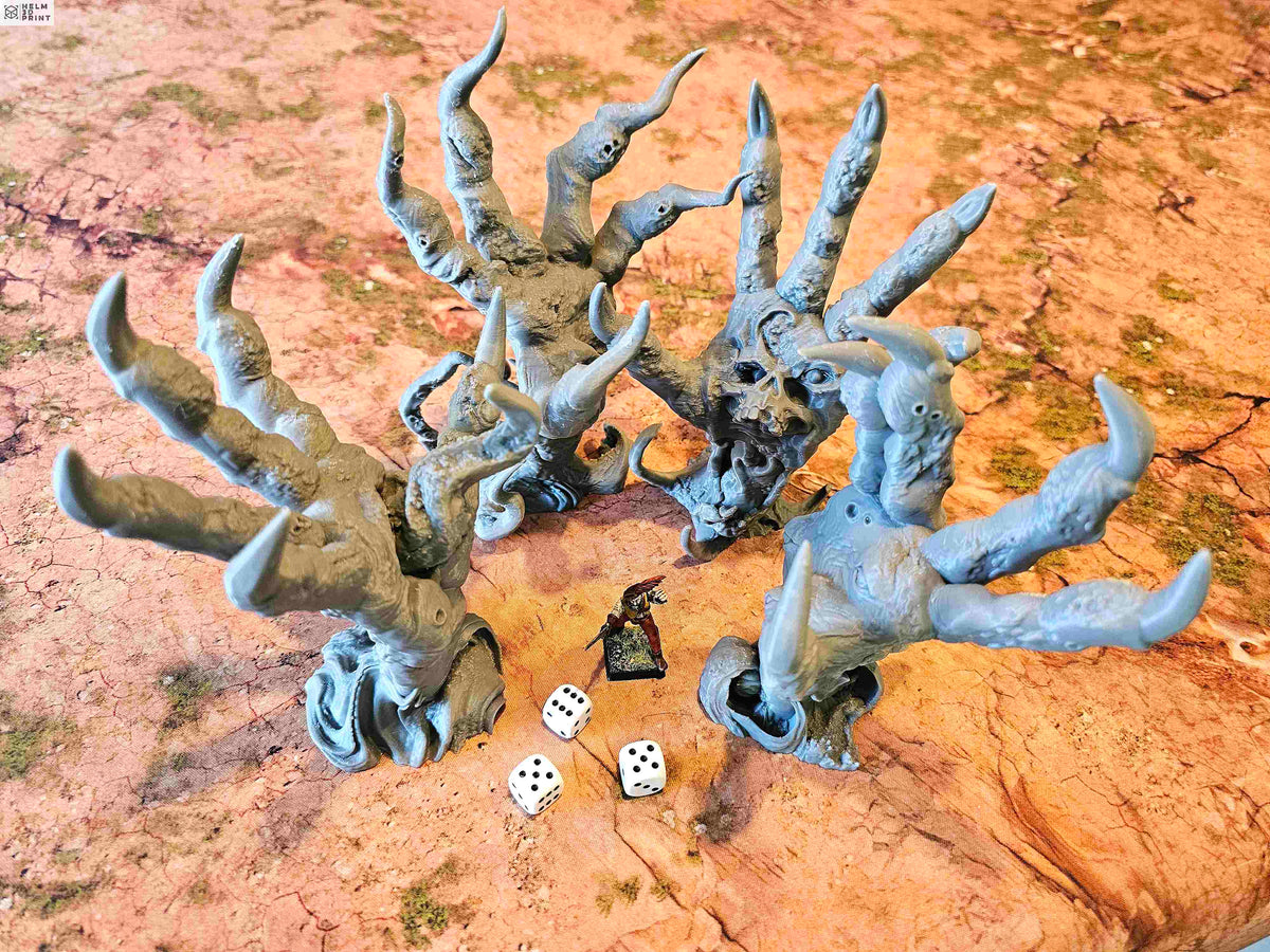 HELLISH TERRAIN - PACK HELL HANDS x4 ELEMENTS image 8
