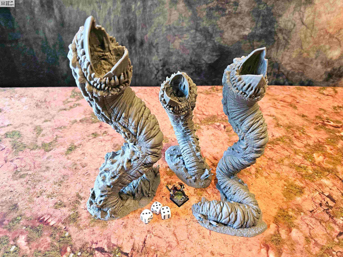 HELLISH TERRAIN - PACK HELL WORMS x3 ELEMENTS image 0