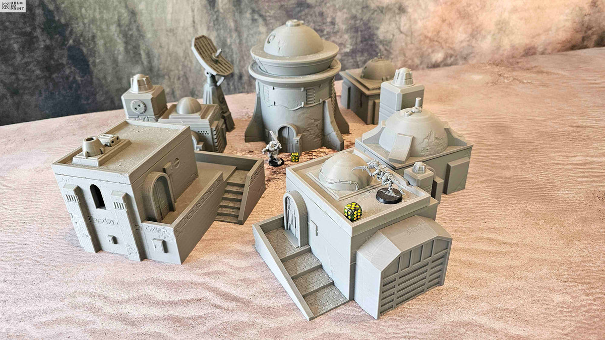 DESERT BUILDINGS - FULL SET x7 ELEMENTS image 2