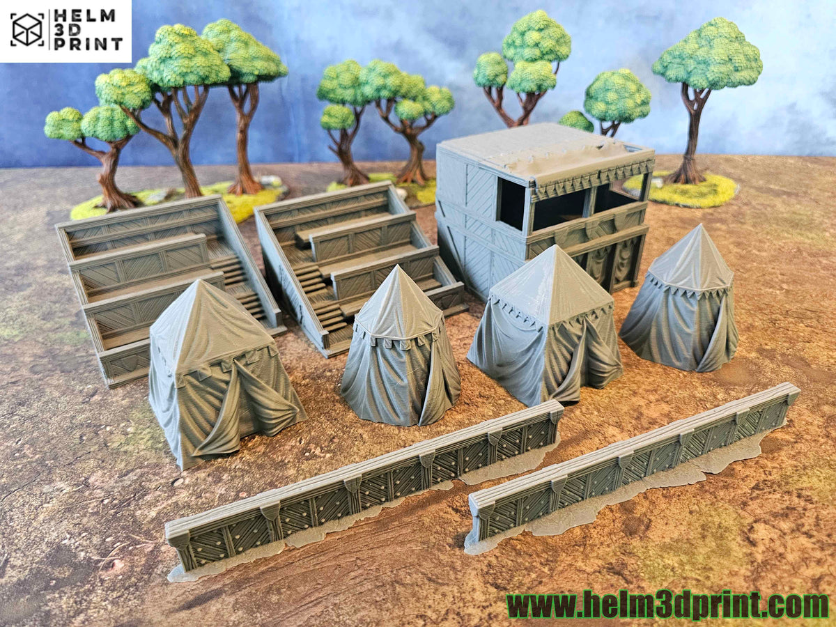 CASTLE ARGENT - JOUSTING FULL SET x9 ELEMENTS image 0