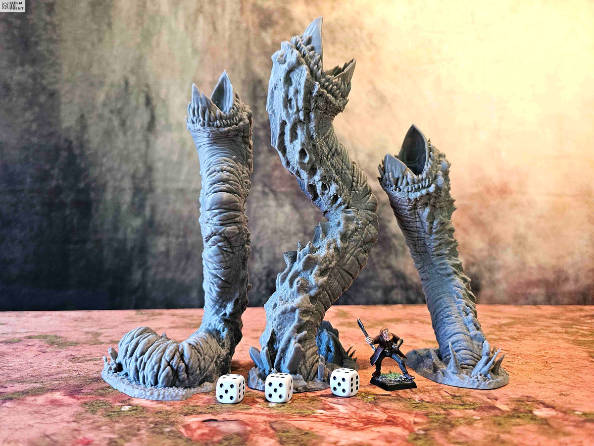 HELLISH TERRAIN - PACK HELL WORMS x3 ELEMENTS image 2