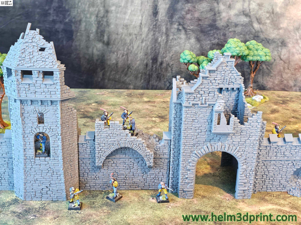 GRIMDALE CITY WALLS - RUINED FORTRESS STARTING PACK x7 ELEMENTS image 9