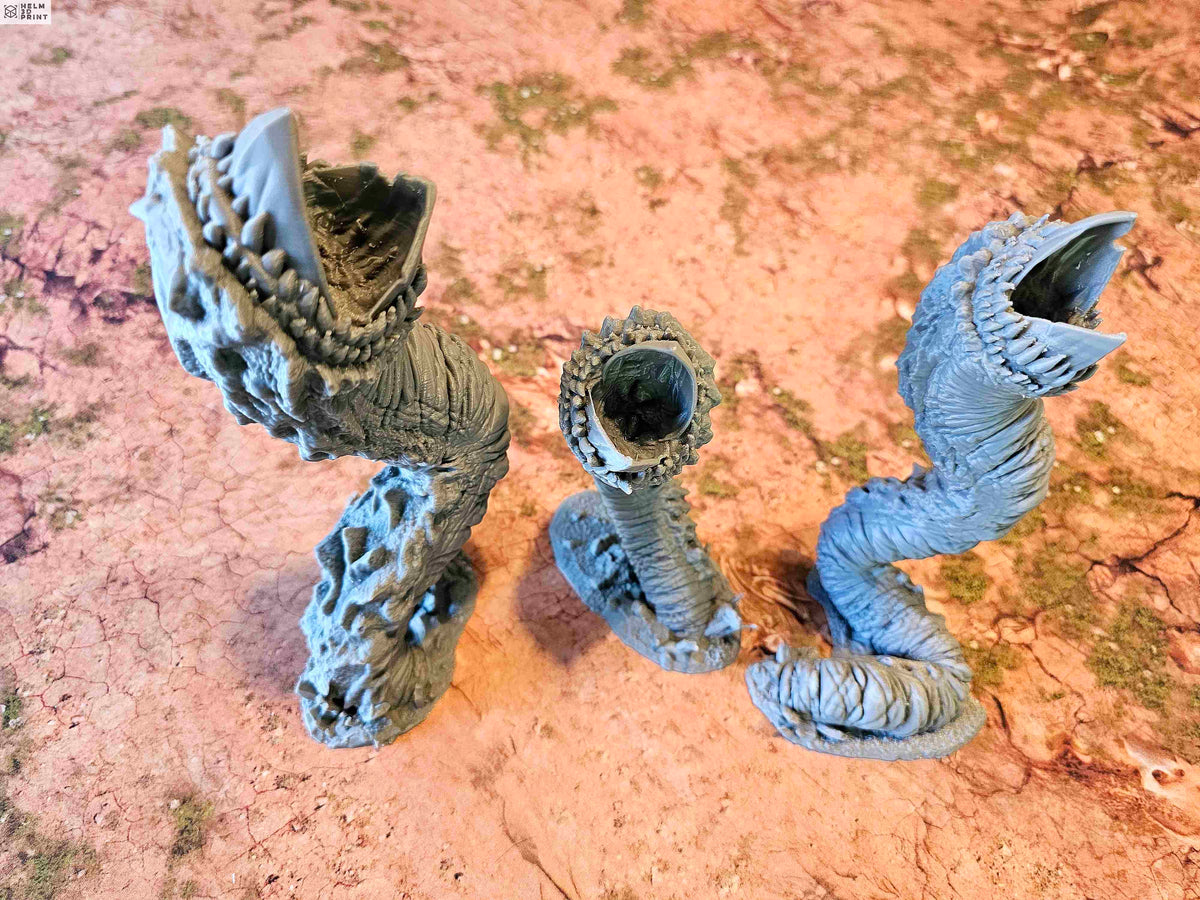 HELLISH TERRAIN - PACK HELL WORMS x3 ELEMENTS image 11