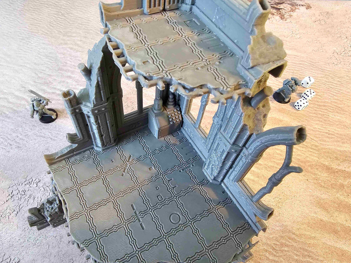 GOTHIC RUIN SCIFI - CORNER 2 LEVELS image 3