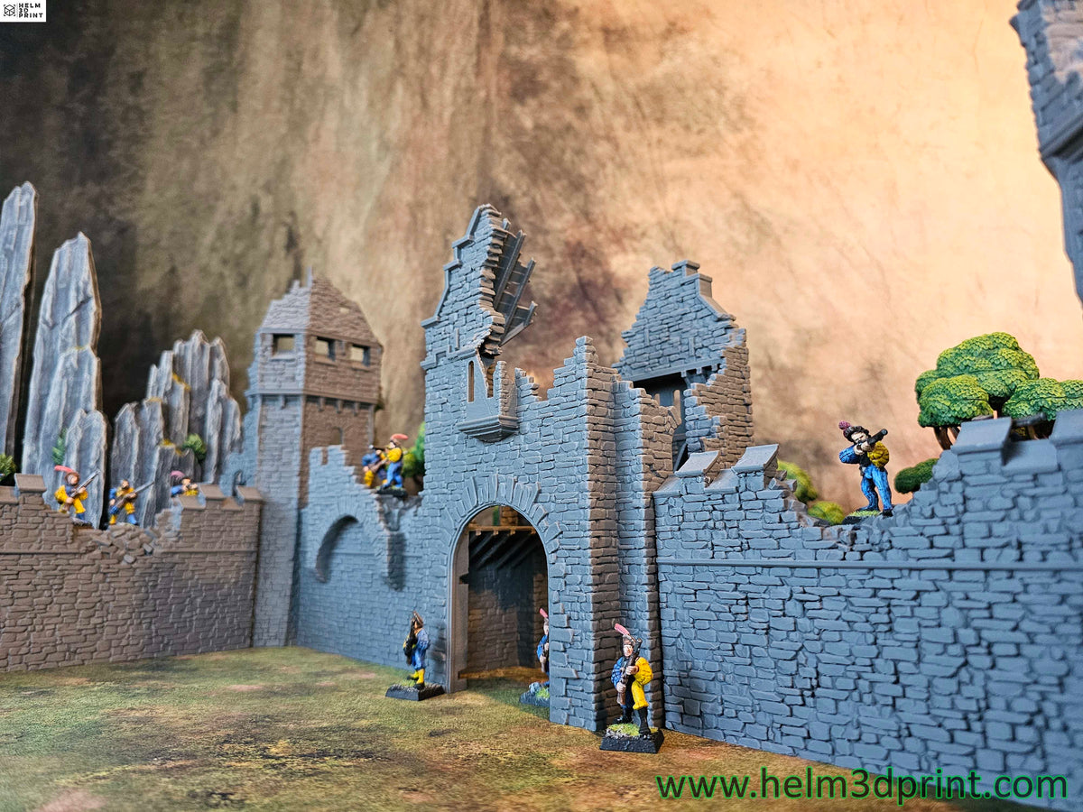 GRIMDALE CITY WALLS - RUINED FORTRESS STARTING PACK x7 ELEMENTS image 10