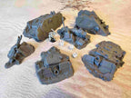 CRASHED TANKS - FULL SET x6 ELEMENTS image 0