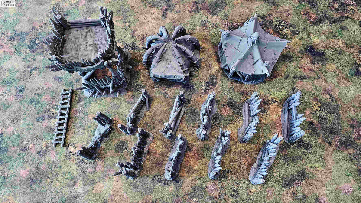 URLAG GORBOK- PACK ORC CAMP x4 ELEMENTS image 13