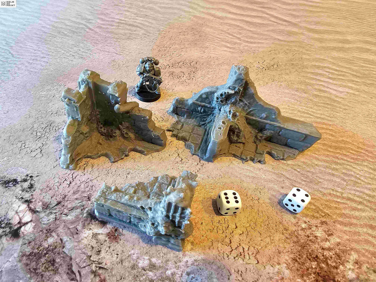 INFECTED RUINS - SMALL RUINS x3 image 0