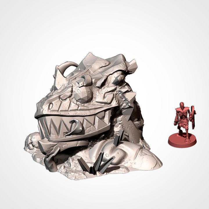 LOST CITY - LIZARD STATUE HEAD image 1