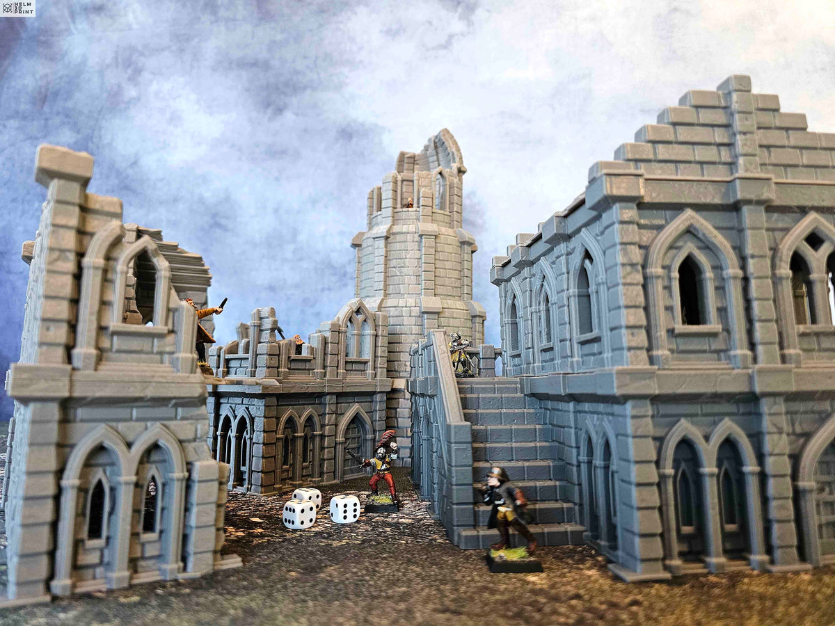 MIDDLE EARTH TOWN - FULL SET x5 ELEMENTS image 0