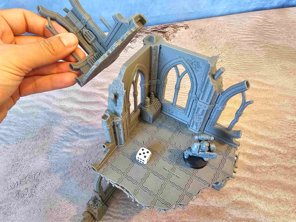 GOTHIC RUIN SCIFI - CORNER 2 LEVELS image 10