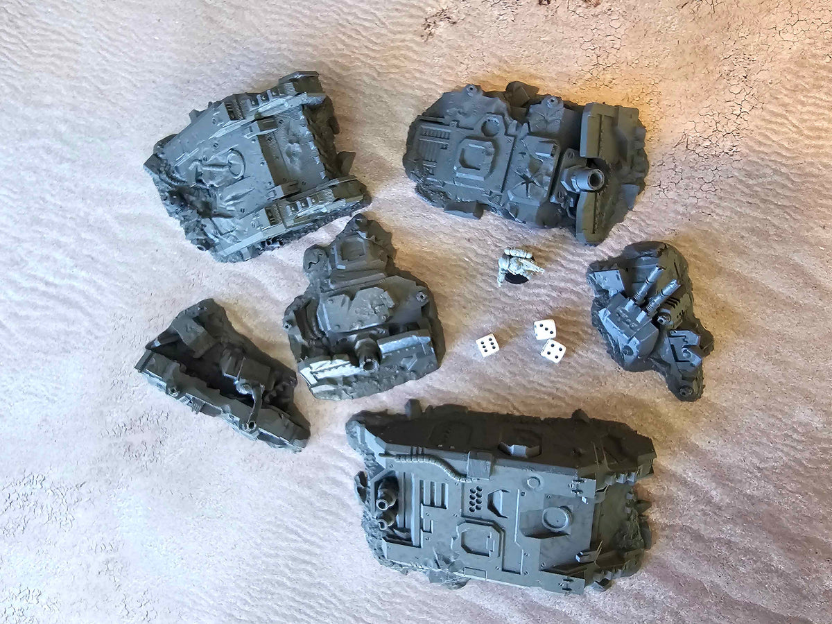 CRASHED TANKS - FULL SET x6 ELEMENTS image 14