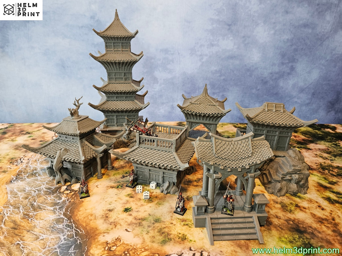 ORIENTAL BUILDINGS - FULL SET x6 ELEMENTS image 0