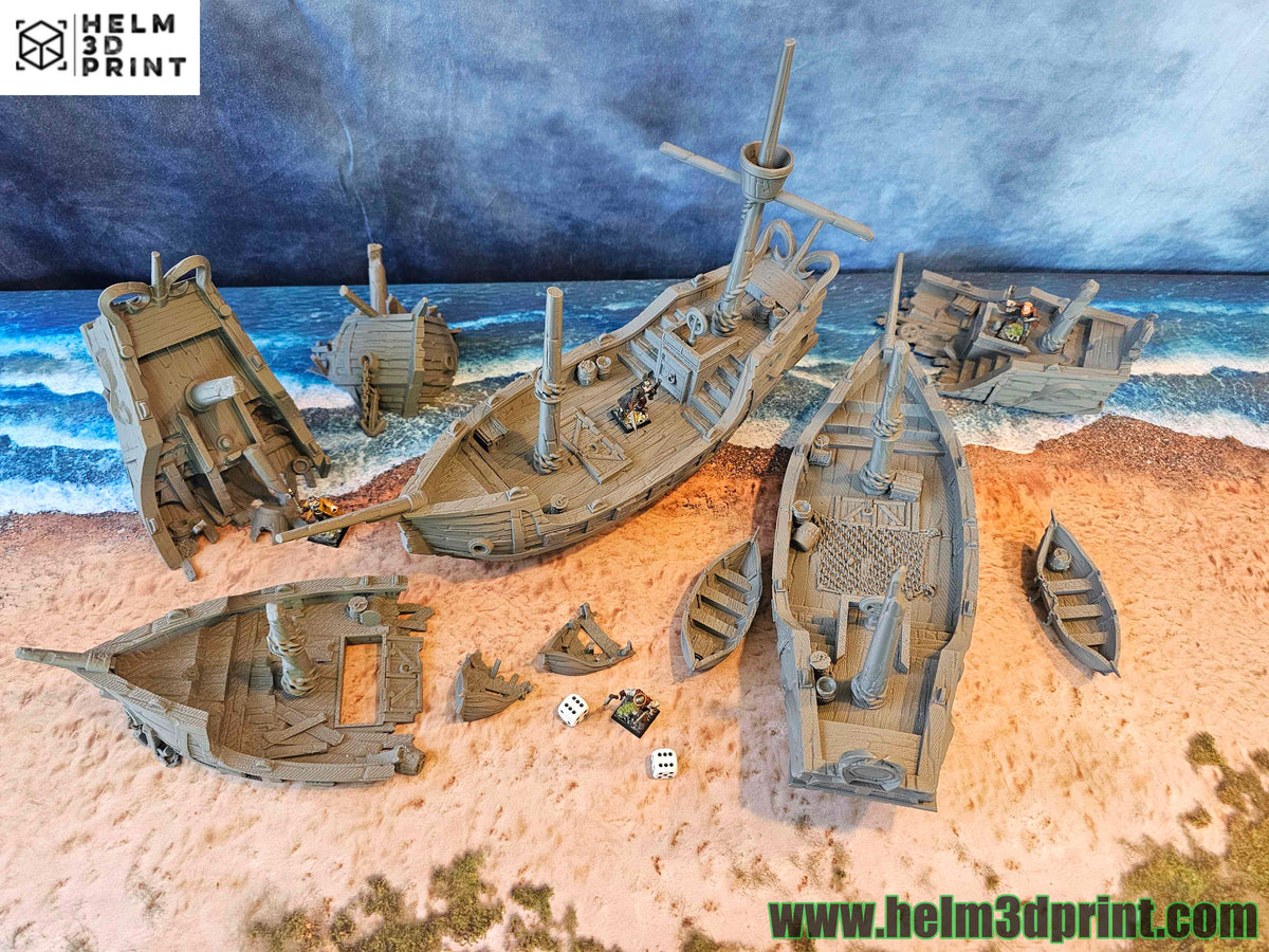 SHIPS AGROUND + FULL SET x7 ELEMENTS image 0