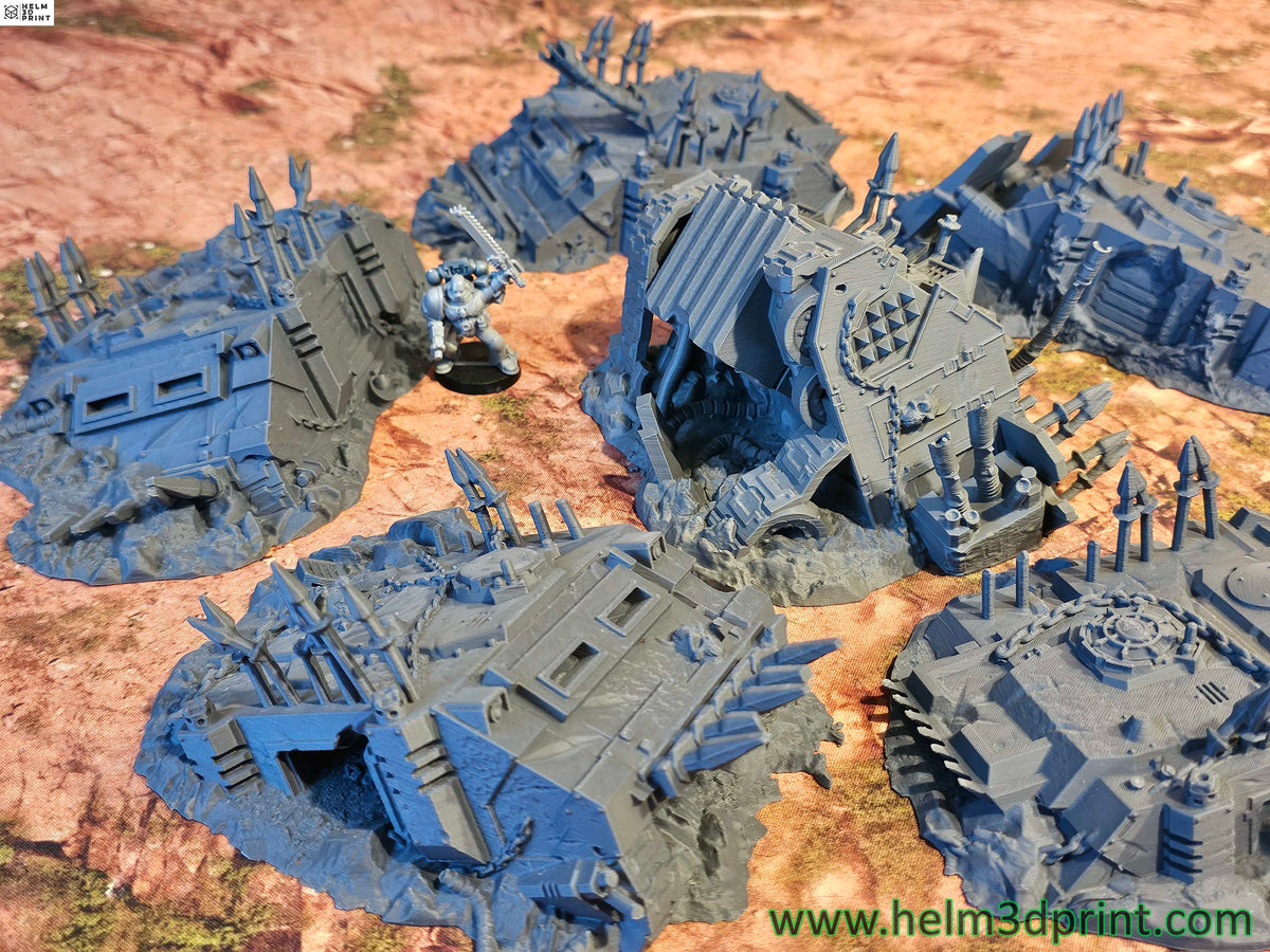 INFERNAL TANKS DESTROYED - FULL SETx6 ELEMENTS image 0