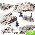 CRASHED TANKS - FULL SET x6 ELEMENTS image 1