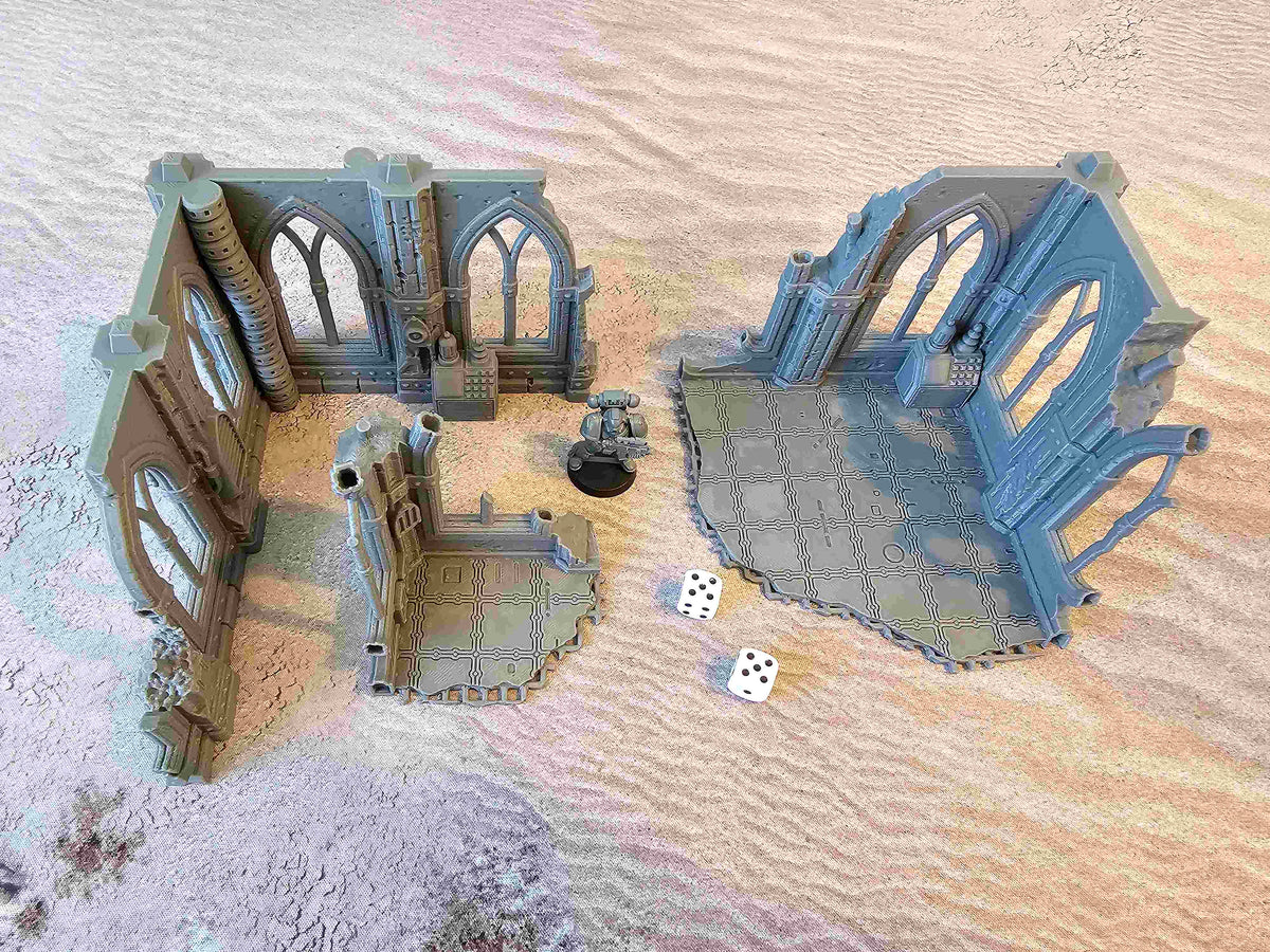 GOTHIC RUIN SCIFI - CORNER 2 LEVELS image 9