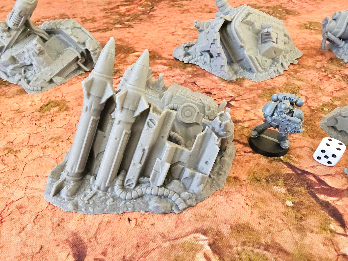 DESTROYED TANKS - FULL SETx6 ELEMENTS image 5