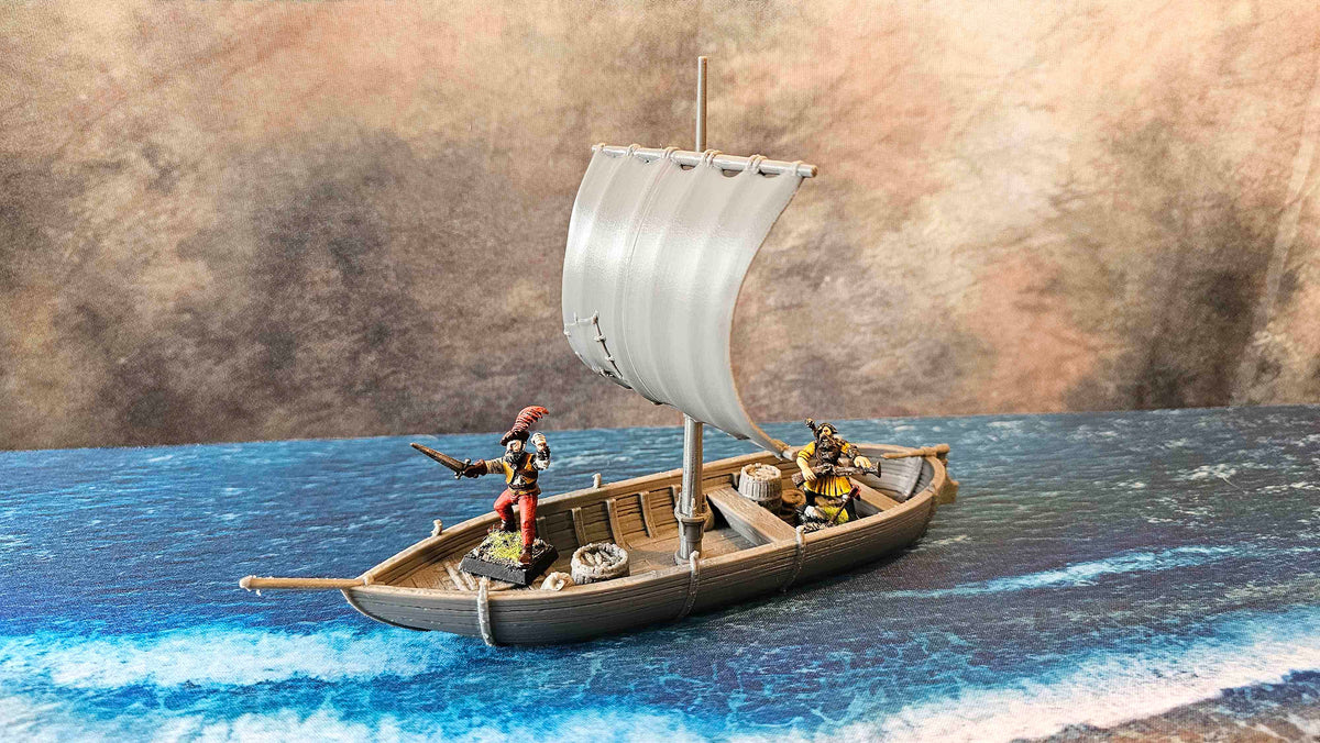 ANCRABOURG - FISHING BOAT WITH OPEN SAILS image 0
