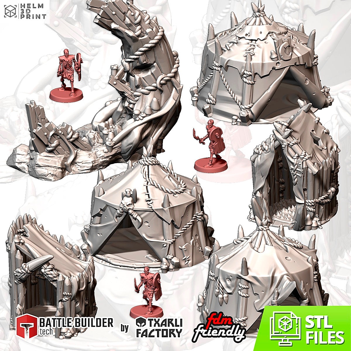 GOBLIN CAMP - FULL SET x6 ELEMENTS image 1