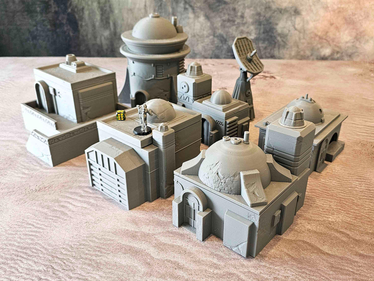 DESERT BUILDINGS - FULL SET x7 ELEMENTS image 0
