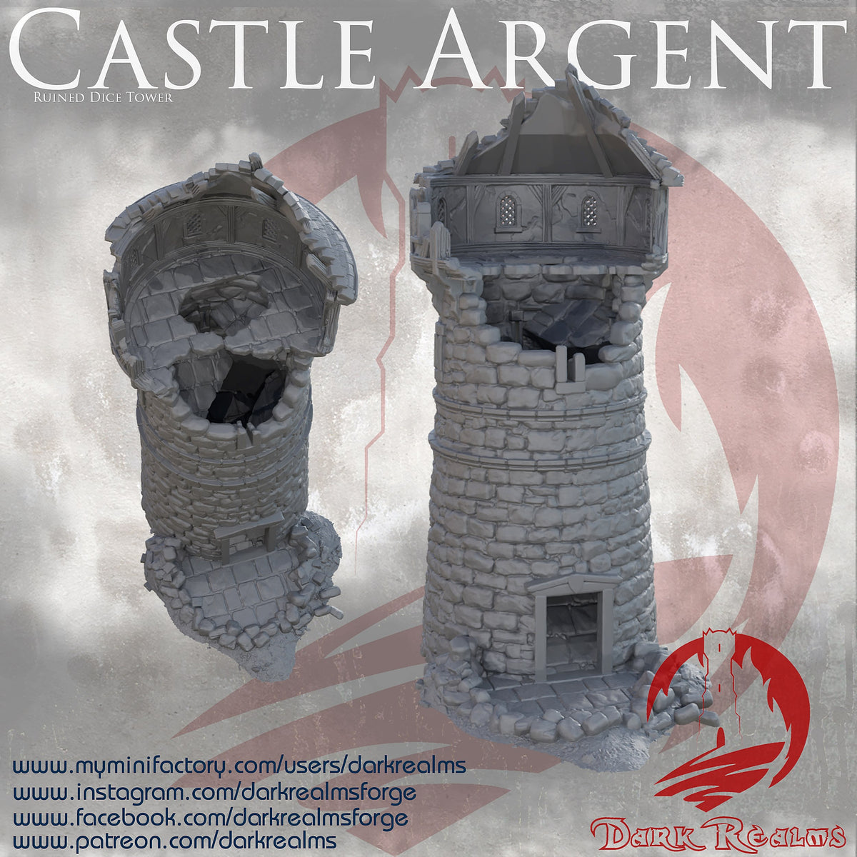 CASTLE ARGENT - DICE TOWER image 1