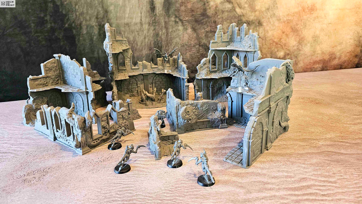 INFECTED RUINS - FULL SET x9 ELEMENTS image 0