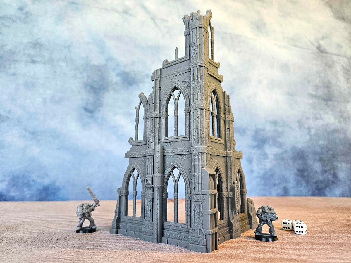GOTHIC RUIN SCIFI - CORNER 2 LEVELS image 6