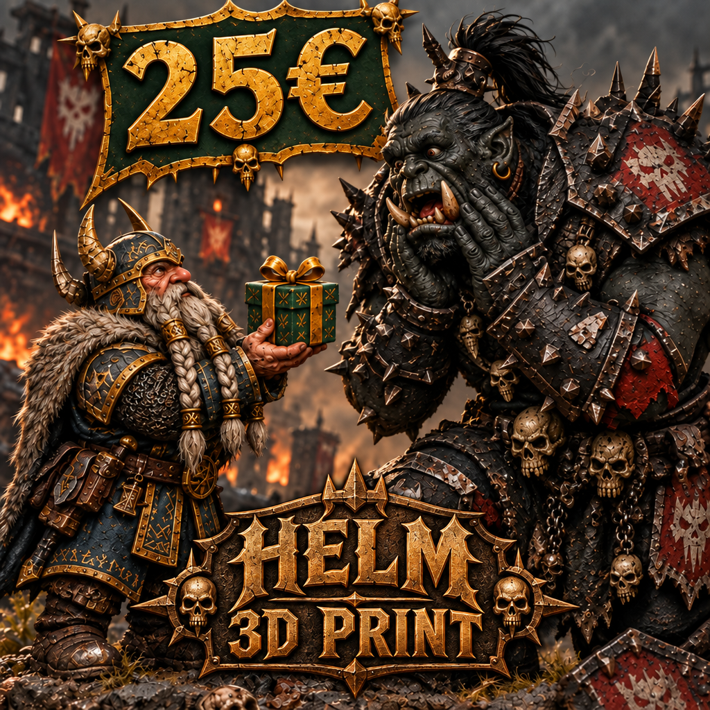 Carte 25 € avec logo HELM 3D PRINT en bas