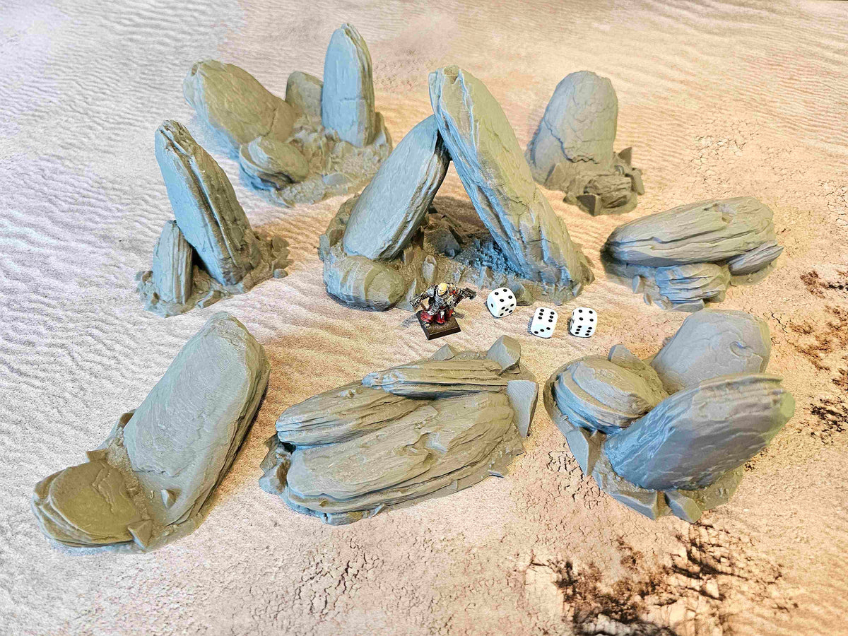 ROCKY SCATTER TERRAIN x8 ELEMENTS image 0