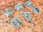 DESTROYED TANKS - FULL SETx6 ELEMENTS image 3