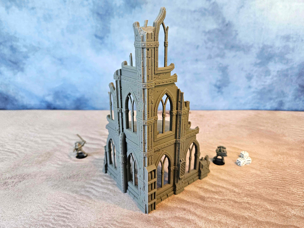 GOTHIC RUIN SCIFI - CORNER 2 LEVELS image 5