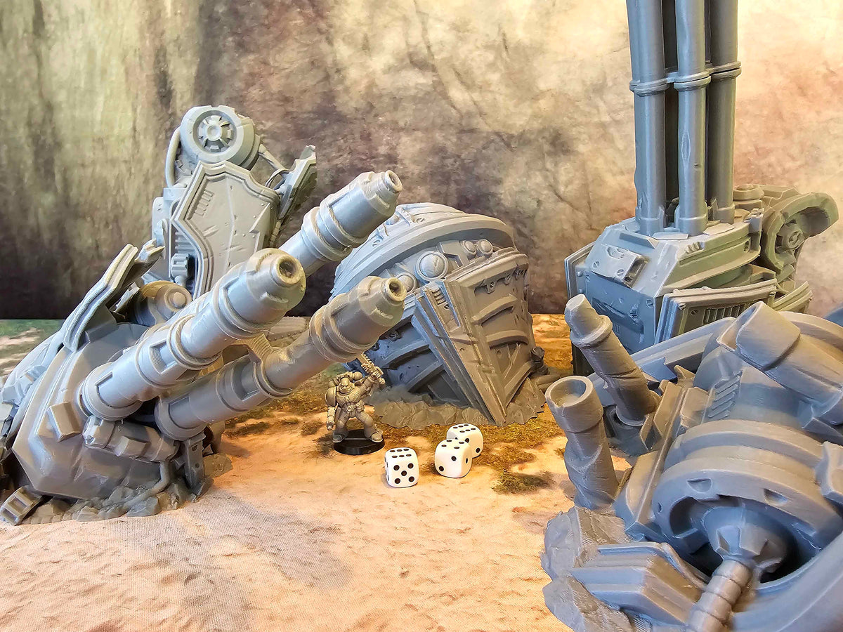 MEGA TITAN DESTROYED - FULL SET x5 ELEMENTS image 0