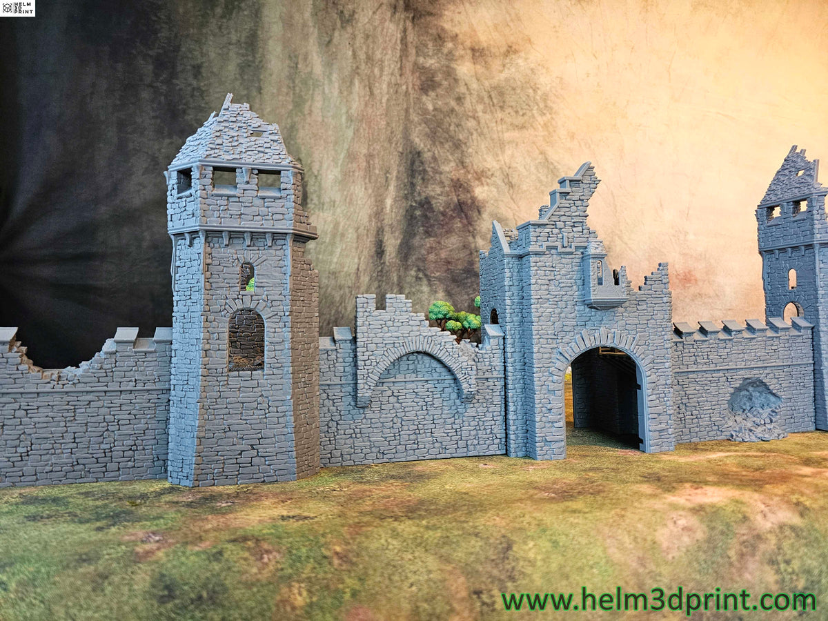 GRIMDALE CITY WALLS - RUINED FORTRESS STARTING PACK x7 ELEMENTS image 14