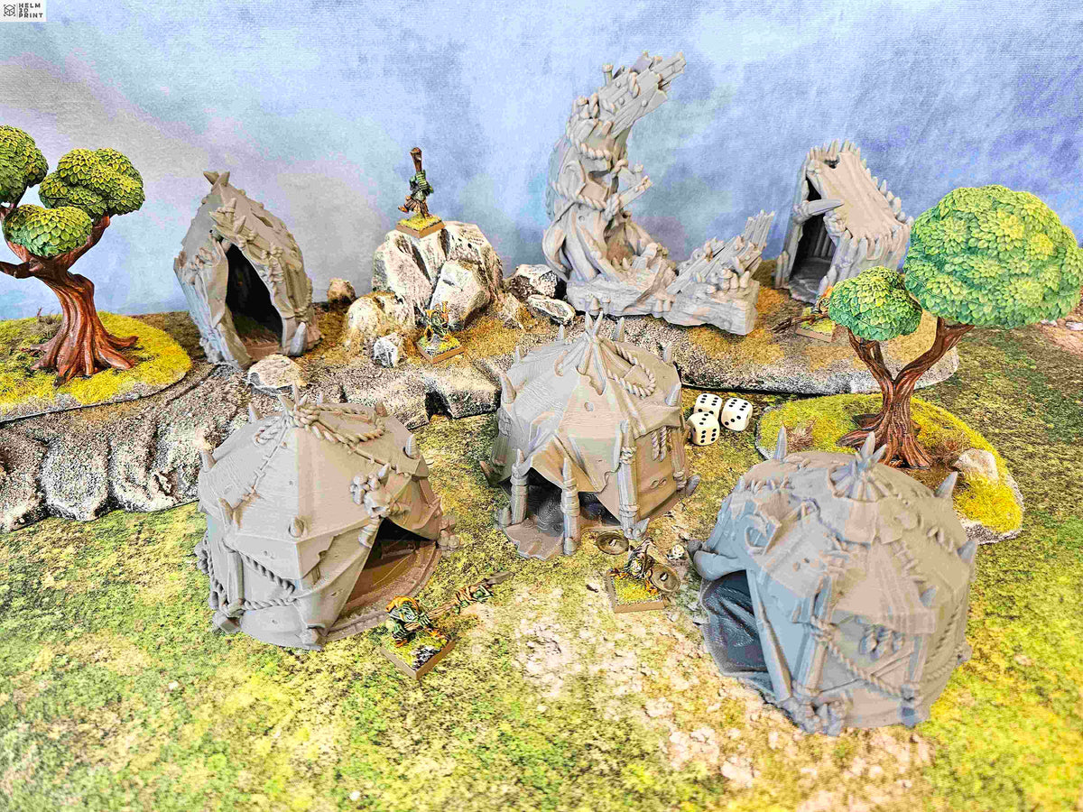 GOBLIN CAMP - FULL SET x6 ELEMENTS image 0