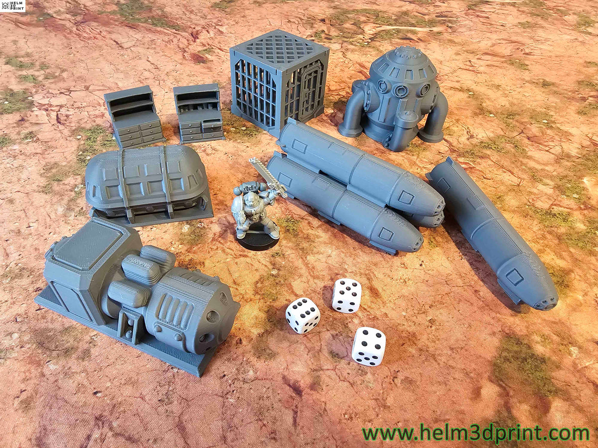 SPACE COLONY - SCATTERS x8 ELEMENTS image 0