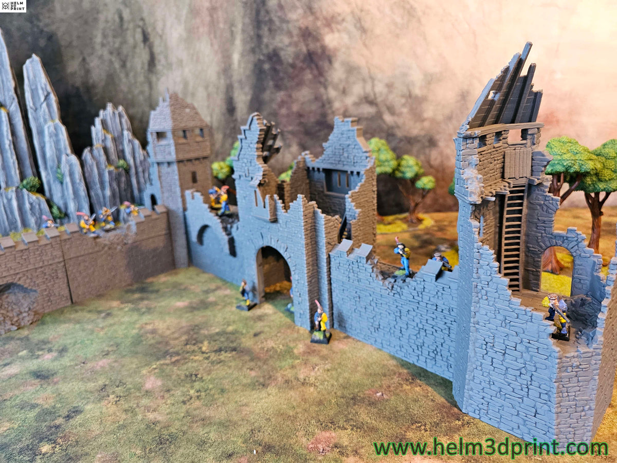 GRIMDALE CITY WALLS - RUINED FORTRESS STARTING PACK x7 ELEMENTS image 7