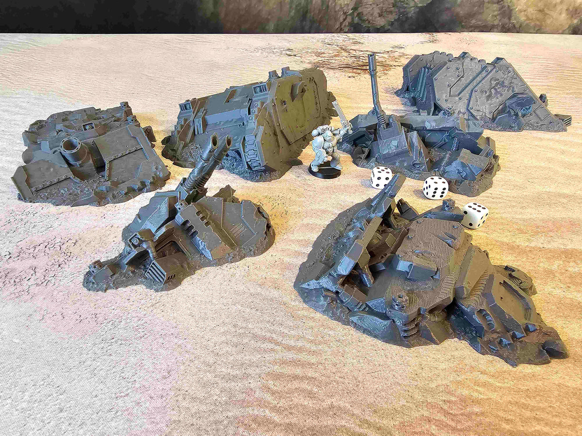 CRASHED TANKS - FULL SET x6 ELEMENTS image 10