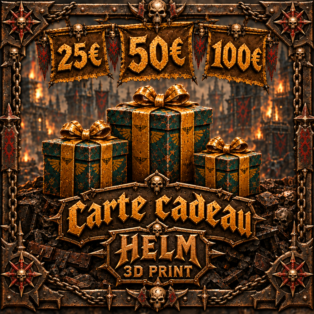 Carte cadeau HELM 3D PRINT – offrez un bon d'achat dans notre catalogue